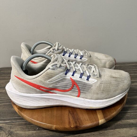 Nike Air Zoom Pegasus 39 Men’s Size 10.5 DH4071-007 Running Shoes White - Picture 3 of 8